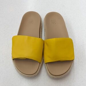 Abeo Women's Bright Yellow Slide Sandals
